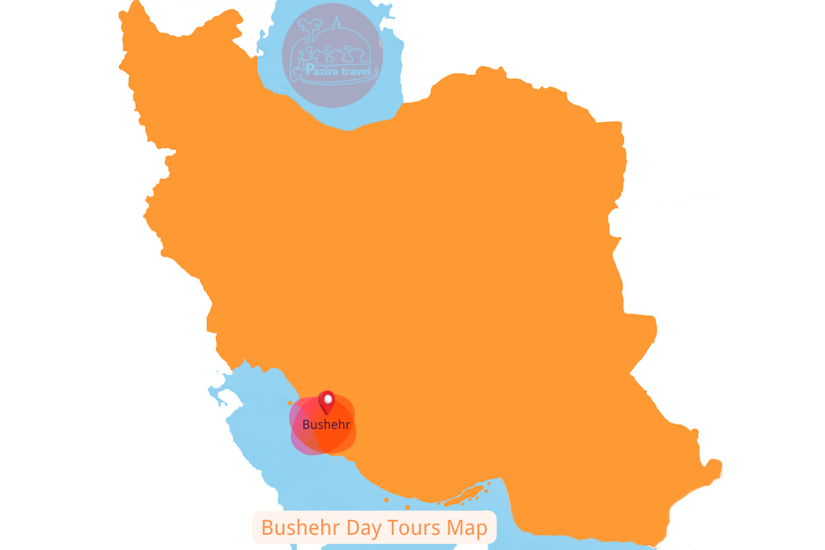¡Explora la ruta de viaje de Bushehr en el mapa!